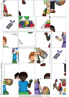Vorschau - Arbeitsblätter - Rechenpuzzle Einmaleins - 6er, 5er und 4er Einmaleins - Seite 1