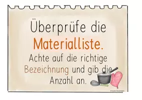 Vorschau - Poster - Kriterien (Schilder) ein Rezept überarbeiten (schreiben) - Deckblatt
