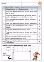 Vorschau - Arbeitsblätter - Lesespurgeschichte Weihnachten - Seite 3