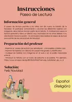Vorschau - Arbeitsblätter - Paseo de Lectura / Cuento de Navidad - Seite 1