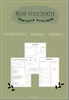 Vorschau - Anderer Materialtyp - Organisations- und Strukturhilfen für die Ferien - Deckblatt