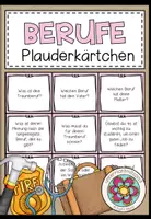 Vorschau - Aufgabenkarten - Berufe und Berufswelt – Gesprächskarten und Sprechanlässe | Plauderkärtchen - Deckblatt