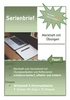 Vorschau - Stundenentwürfe - WIRTSCHAFT: Merkheft Serienbrief & viele Übungsaufgaben - Seite 1