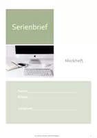 Vorschau - Stundenentwürfe - WIRTSCHAFT: Merkheft Serienbrief & viele Übungsaufgaben - Seite 2