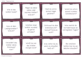 Vorschau - Fördermaterial/Inklusion - Wetter und Wettererscheinungen – Gesprächskarten und Sprechanlässe | Plauderkärtchen - Seite 2