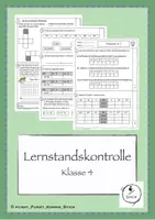 Vorschau - Spiele - Lernstandskontrolle 2 Mathe - Klasse 4 - ÜBUNGSMATERIAL - Deckblatt