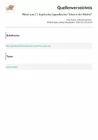 Vorschau - Arbeitsblätter - Rätsel zum 11. Kapitel des Jugendbuches "Allein in der Wildnis" - Seite 1