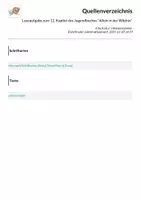 Vorschau - Arbeitsblätter - Leseaufgabe zum 12. Kapitel des Jugendbuches "Allein in der Wildnis" - Seite 1