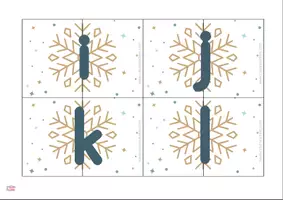 Aperçu - Jeux - flocons alphabet (6 sets de jeux) - Page 3