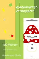 Vorschau - Fördermaterial/Inklusion - Konsonanten verdoppeln: 100 Wörter mit Selbstkontrolle - Deckblatt