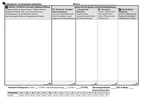 Vorschau - Arbeitsblätter - Bewertungsbogen/ Raster - Mündliche Prüfungen Fremdsprachen (z.B. Englisch) - Seite 2