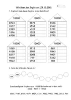 Vorschau - Arbeitsblätter - Ergänzen und Runden im ZR bis 1000000 Mathe Klasse 4 - Deckblatt