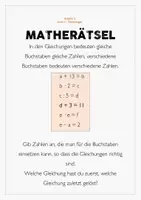 Vorschau - Arbeitsblätter - Matherätsel MIT LÖSUNGEN - 4 LEVELS - VERSCHIEDENE THEMEN - Seite 3