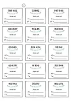 Vorschau - Arbeitsblätter - Runden ZR 1.000.000 - Üben - Deckblatt