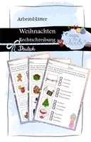 Vorschau - Arbeitsblätter - Rechtschreibübung - Weihnachten (mit Lösung) - Deckblatt