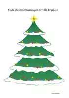 Vorschau - Arbeitsblätter - Christbäume mit Kugeln - Rechenübungen ZR 7 bis 10 - Seite 2