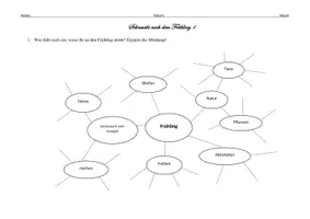 Vorschau - Arbeitsblätter - Sehnsucht nach dem Frühling Lyrik / Mozart Textarbeit - Seite 1