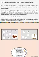 Vorschau - Fördermaterial/Inklusion - Schüttelwortkarten Weihnachten - Deckblatt