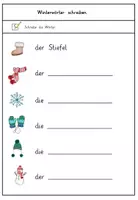 Vorschau - Arbeitsblätter - Lesen und Schreiben - Winter-Weihnachten - Seite 2