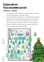 Vorschau - Arbeitsblätter - Merry Christmas - Kooperatives Poster fürs Klassenzimmer - Seite 2