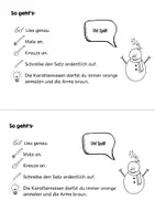Vorschau - Arbeitsblätter - Lesen malen und schreiben | Familie Schneemann - Seite 2