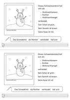 Vorschau - Arbeitsblätter - Lesen malen und schreiben | Familie Schneemann - Seite 3