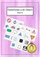 Vorschau - Bildkarten - Flächenformen in der Umwelt - Bildkarten - Deckblatt
