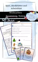 Vorschau - Arbeitsblätter - Zusammengesetzte Nomen - Weihnachten - Deckblatt