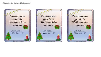 Vorschau - Arbeitsblätter - Zusammengesetzte Nomen - Weihnachten - Seite 2