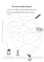Vorschau - Arbeitsblätter - Labyrinth Schneewittchen - Seite 1
