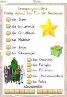 Vorschau - Arbeitsblätter - Lesespurgeschichte "Heilig Abend bei Familie Neubauer" Weihnachten 2fach Differenzierung Level 3/4 DaZ / Deutsch - Deckblatt