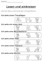 Vorschau - Arbeitsblätter - Berufe Bundle Lesen (wachsend) - Seite 2