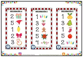Vista previa - Hojas de trabajo - Juego: ¡Decora el árbol de Navidad! - página 2