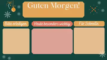 Vorschau - Präsentationen/Tafelbilder - Vorviertelstunden Template Weihnachtsversion - Seite 1