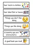 Vorschau - Aufgabenkarten - 1 minute speech cards - Sprechanlass - Seite 1