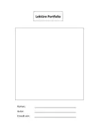 Vorschau - Arbeitsblätter - Lektüre Portfolio - Seite 1