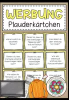 Vorschau - Aufgabenkarten - WERBUNG - Plauderkärtchen - Deckblatt