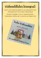 Vorschau - Anderer Materialtyp - Weihnachtlicher Feriengruß Weihnachten und Guten Rutsch - Deckblatt