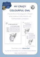 Aperçu - Feuilles d'exercices - Brown Owl - My Crazy Colourful Owl - Page de couverture