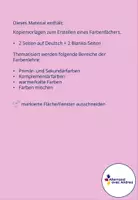 Aperçu - Matériel pour travaux manuels / dessin - Allemand: einen Farbenfächer basteln - Page 1