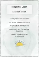 Vorschau - Arbeitsblätter - Lesen im Team - Material zur Anwendung an ALLEN Texten - Deckblatt