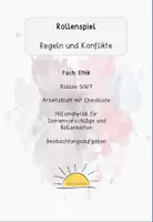 Vorschau - Arbeitsblätter - Rollenspiel Regeln und Konflikte (Ethik) - Deckblatt
