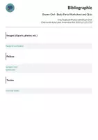 Aperçu - Feuilles d'exercices - Brown Owl - Body Parts Worksheet and Quiz - Page 3