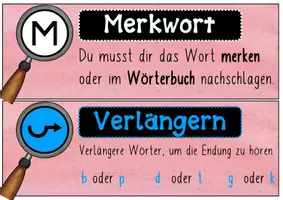 Vorschau - Merkblätter - FRESCH Rechtschreibtricks Plakate/ Poster/ Aushang - Seite 1