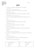Vista previa - Hojas de trabajo - Brown Owl - Body Parts Worksheet and Quiz - página 2