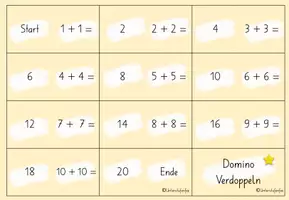 Vorschau - Spiele - Domino Verdoppeln dreifach differenziert (ab 1.Klasse) - Seite 2