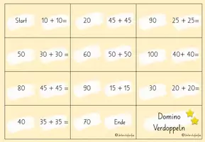 Vorschau - Spiele - Domino Verdoppeln dreifach differenziert (ab 1.Klasse) - Seite 3