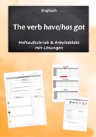 Vorschau - Unterrichtsreihen - Das Verb have/has got - Deckblatt