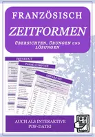 Vorschau - Arbeitsblätter - Französisch: Zeitformen bilden - auch interaktiv - Deckblatt
