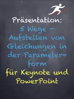 Vorschau - Präsentationen/Tafelbilder - Präsentation: 5 Wege - Aufstellen von Ebenengleichungen in der Paramterform - Deckblatt
